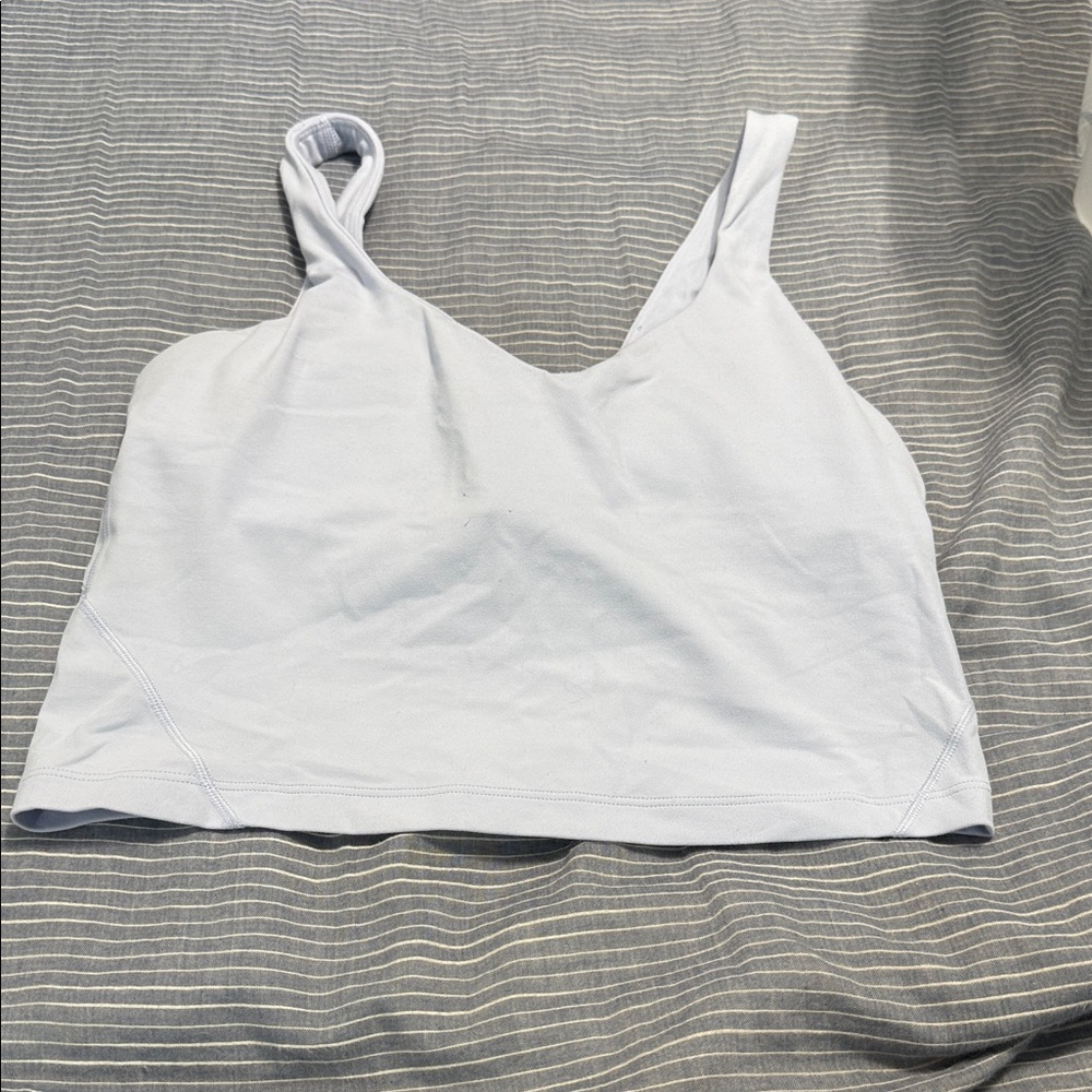 lululemon athletica Light Blue Crop Top